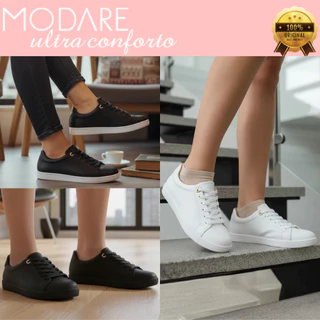 Tênis Modare Feminino Casual Massageador Anatômico Ultraconforto Macio Cadarço Dia a Dia Original