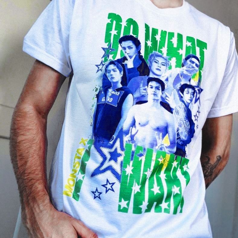 Camiseta Unissex MONSTA X 'Do What I Want' 'The Code' 'The Connect