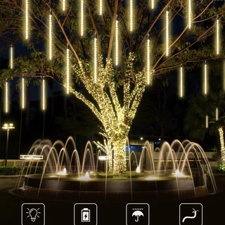 Luzes de Natal Chuva Meteoro 4 Cores - Cascata LED Tubo 50cm 110V/220V