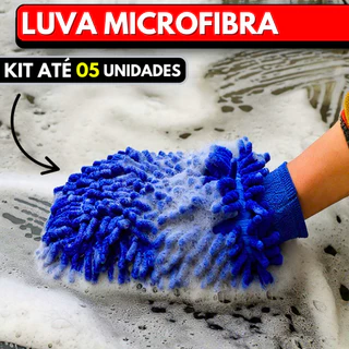 Luva de Microfibra Multifuncional Automotiva Lavagem Carro Multiuso Limpeza em Geral Tentáculos Dupla Face em Oferta na Shopee