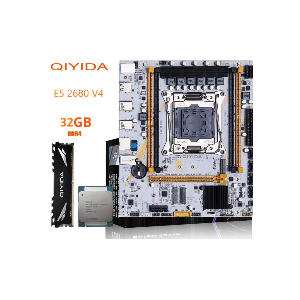 Kit Xeon 2680 v4 + MB Qiyida X99 K9S + 16gb DDR4 | Shopee Brasil