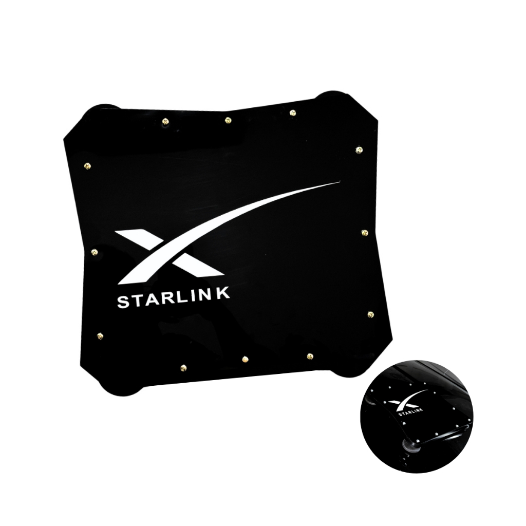 Case Suporte P Starlink Mini Fechado C Imã 66mm P Teto Preto