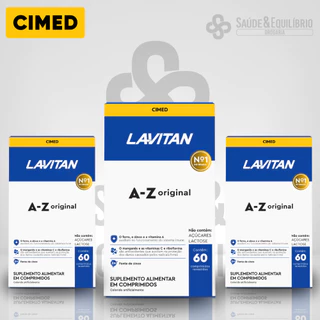 Lavitan A-Z Original Vitaminas Minerais Ferro Energia Imunidade Bem-Estar Masculino Homem Cimed