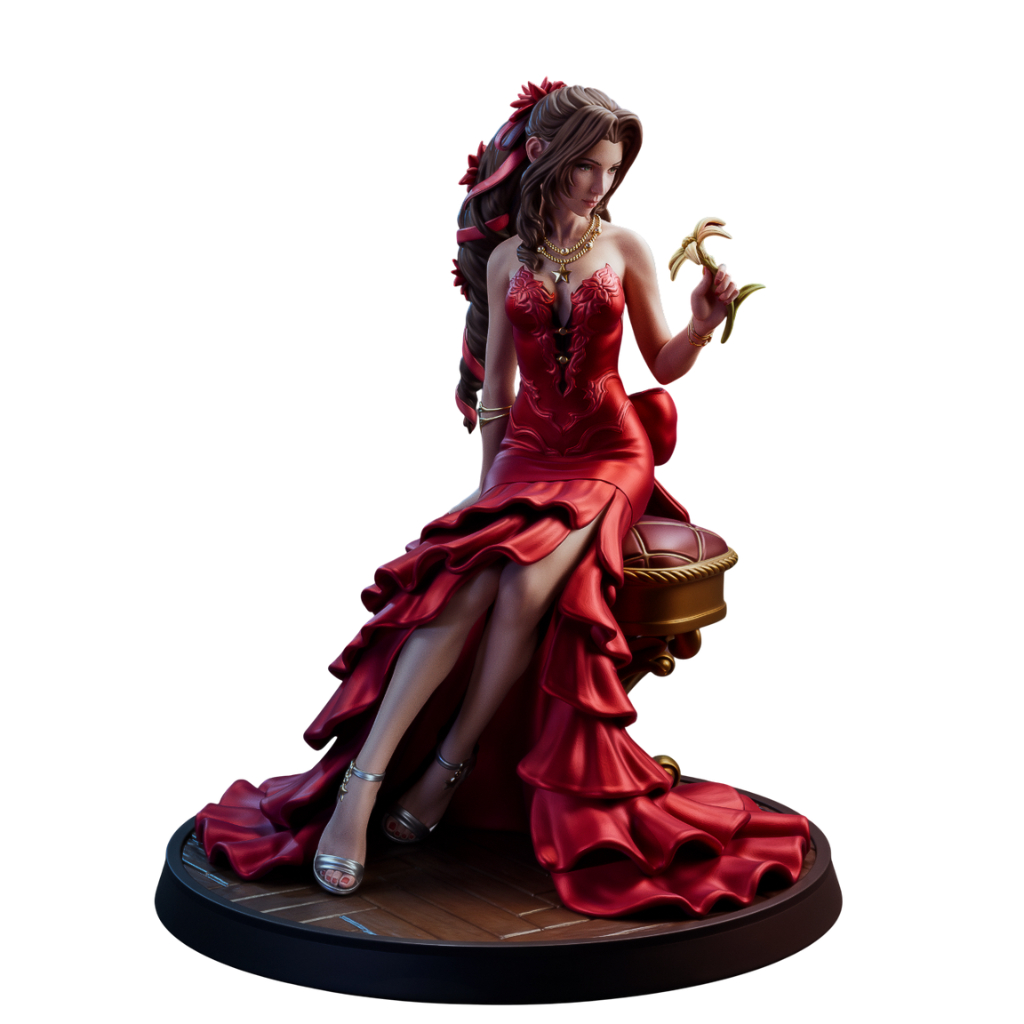 Aerith Gainsborough Final Fantasy VII Action Figure Miniaturas Colecionáveis Artesanal Escultura