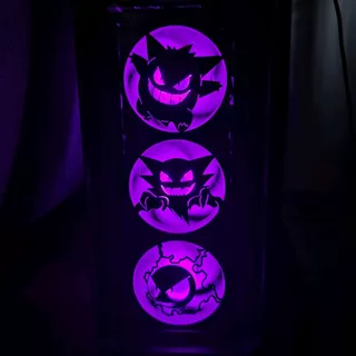 Capa Pokemon para Fans de 120mm - Modelos Gastly, Haunter e Gengar!