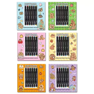 livro de colorir com canetinha touch 6 unidades capivara desenho caderno livrinho by pdr em Oferta na Shopee
