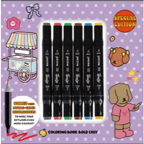 livro de colorir com canetinha touch 6 unidades capivara desenho caderno livrinho by j@t em Oferta na Shopee