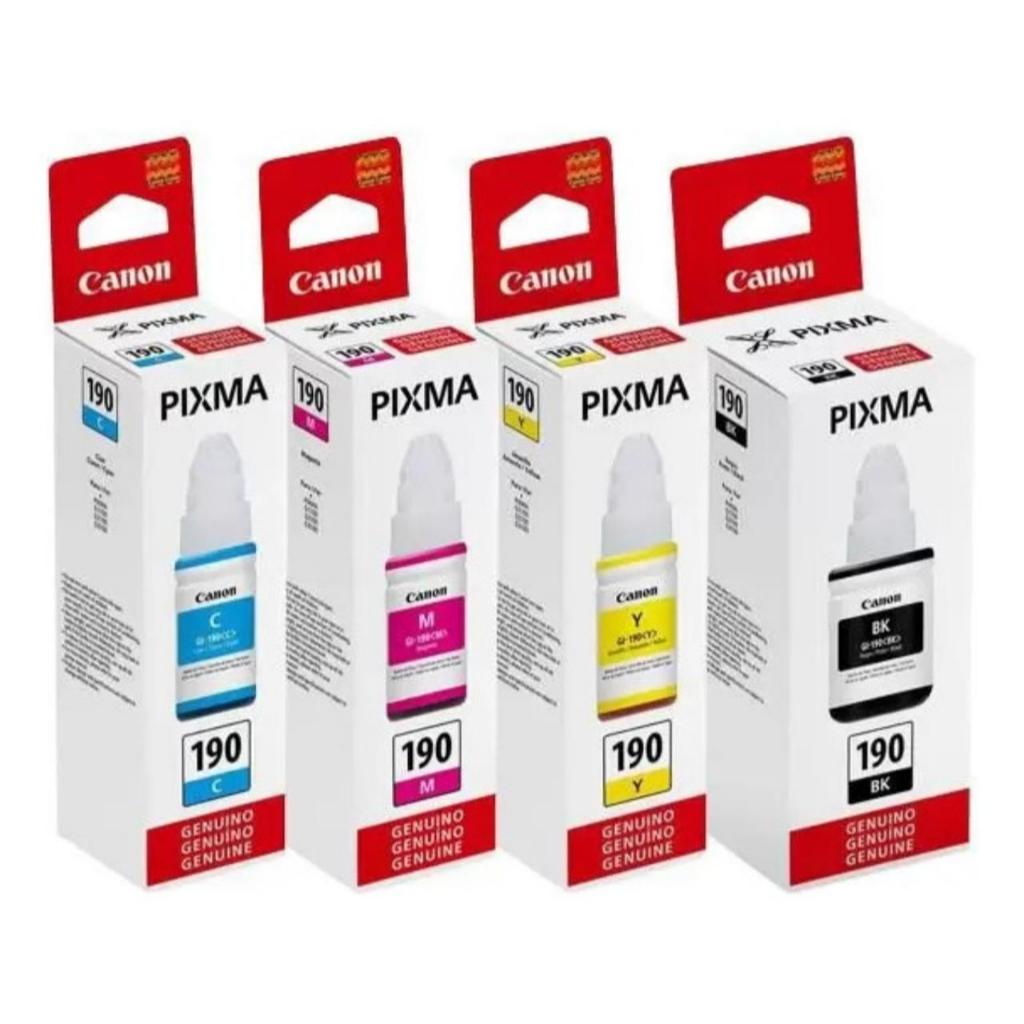 Kit Tinta Canon G190 Gi-190 Gi190 G3100 G4100 G3110 4x Cores | Shopee ...