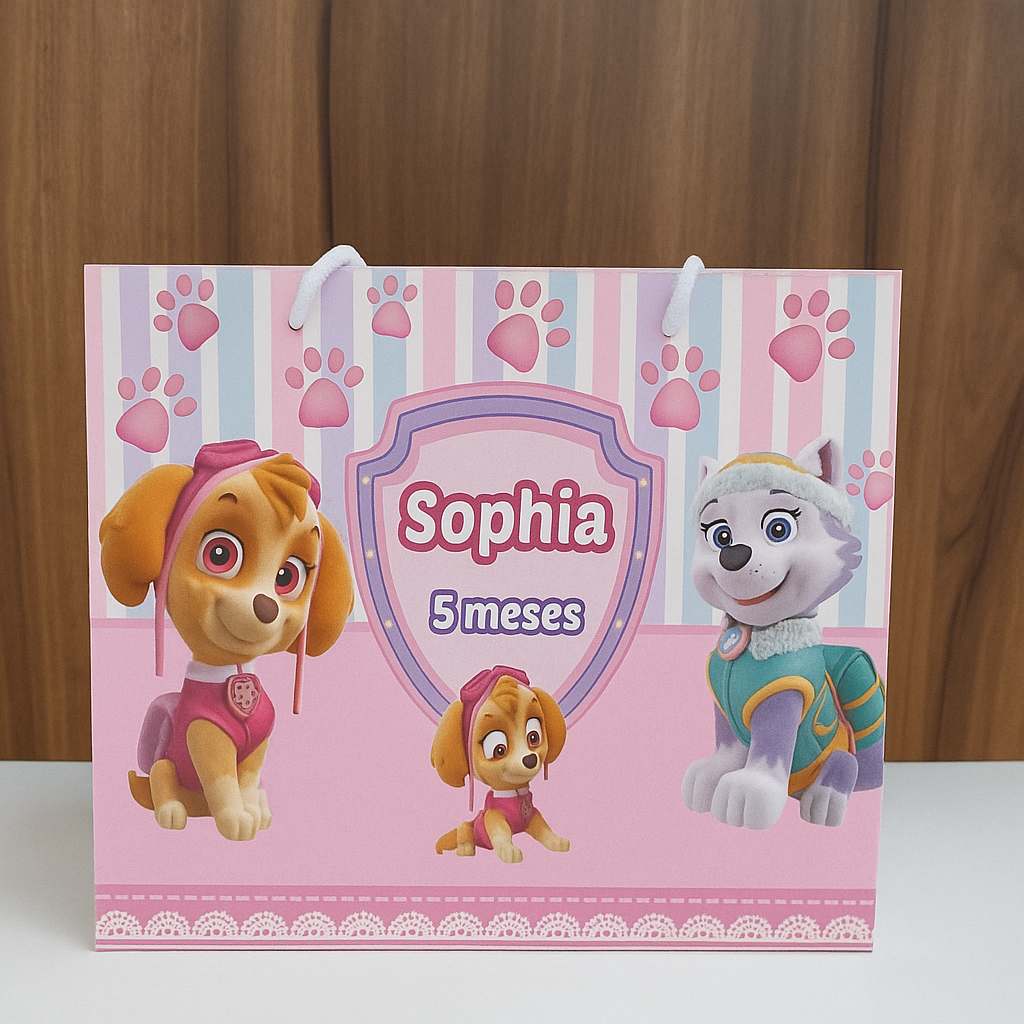 Sacola Patrulha Canina Menina - Pegue e Monte | Shopee Brasil