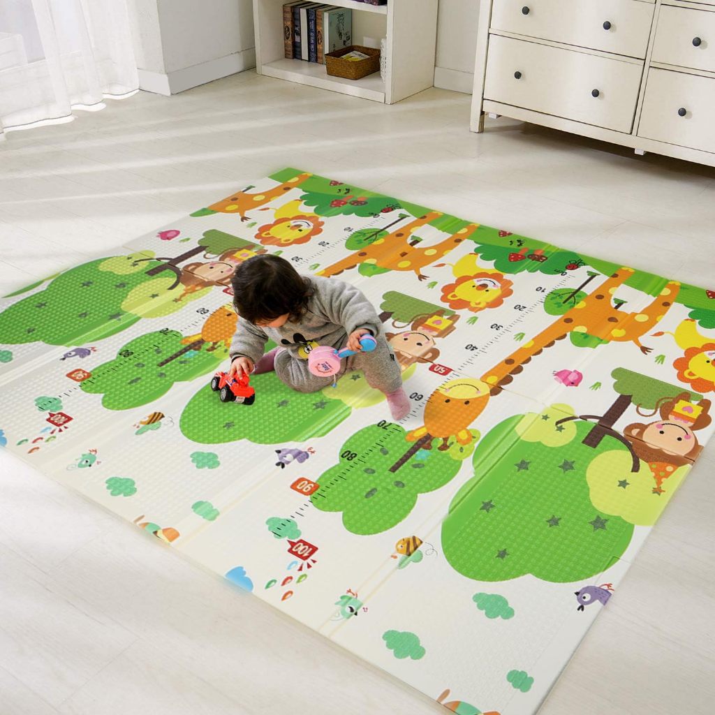 tapete bebe emborrachado Tatame Infantil 2*1.8M Bebê Dupla Face