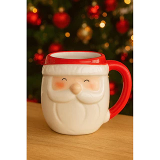 Caneca do Papai Noel de Porcelana
