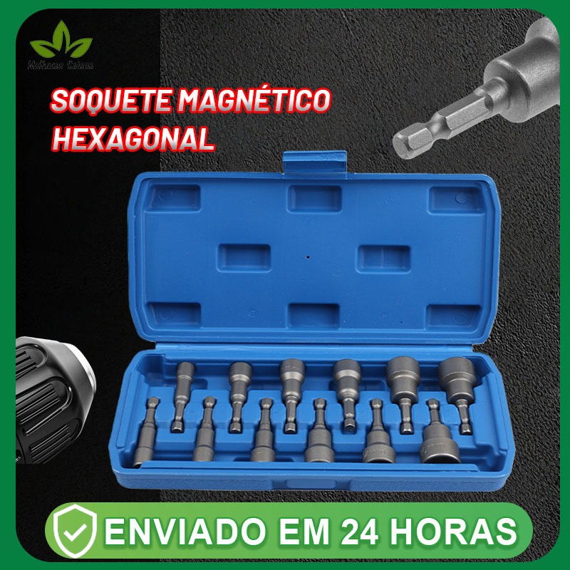 Kit com 12 peças de bits magnéticos para furadeira, adequado para furadeiras elétricas e ferramentas profissionais