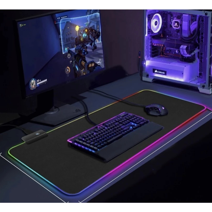 Mouse Pads Gamer Couro Ecológico Premium - Antiderrapante, Impermeável e Confortável
