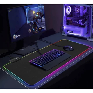 Mouse Pads Gamer Couro Ecológico Premium - Antiderrapante, Impermeável e Confortável