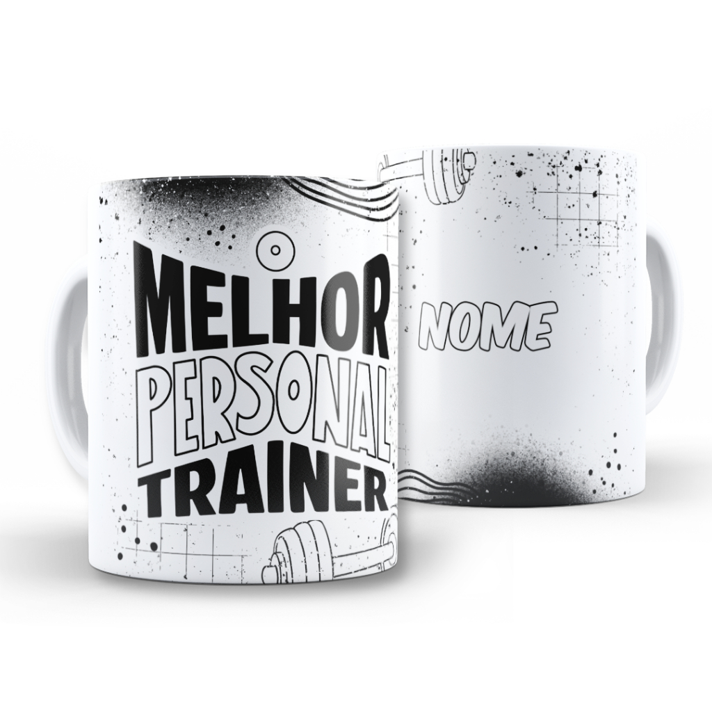 Caneca O A Melhor Personal Trainer Personalizada com Nome | Presente ...
