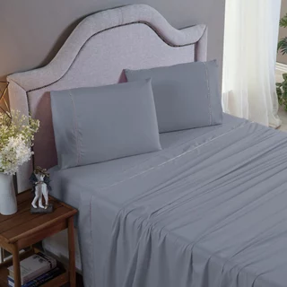 Jogo Cama Box Ponto Palito 400 Fios Micropercal Conjunto Lençol Elástico Fronhas Travesseiro em Oferta na Shopee