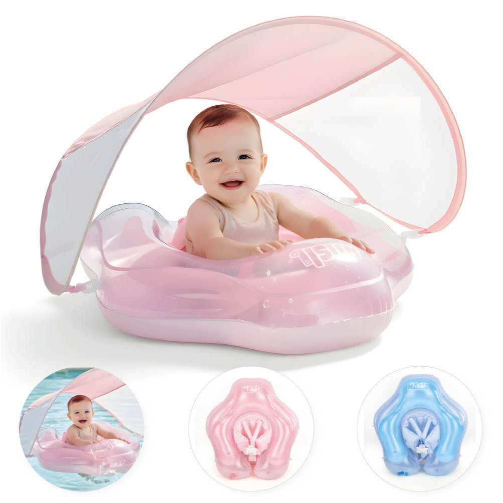 Boia Inflável Infantil - Toldo De Proteção Solar Baby Float | Shopee Brasil