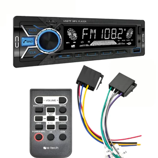Rádio Automotivo Som Com Bluetooth Usb Sd Mp3 1 Din 4x60w