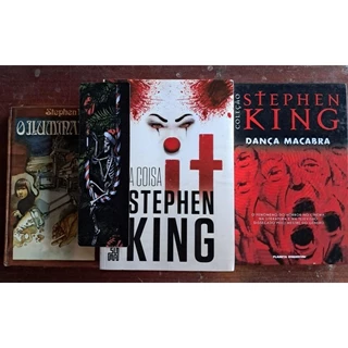 KIT 03 LIVROS USADOS, ANTIGOS Stephen King DANÇA MACABRA // O Iluminado E IT A COISA (PEQUENO DEFEITO NA LOMBADA SUPER)