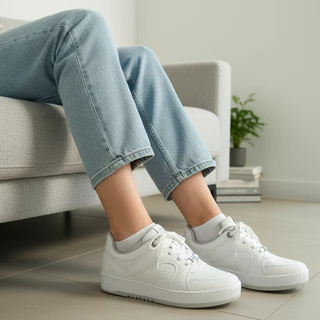 Tênis Feminino Casual Branco Básico Flatform Original Via Marte