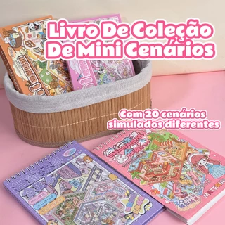 [Presente De Natal] Adesivo Cenário Criar Cenas 3D de Paisagismo Kawaii Fofo DIY Scrapbooking para Crianças e Adultos