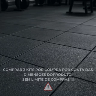 KIT 4 Pisos de borracha 11mm 50x50 academias playground crossfit treino pesos