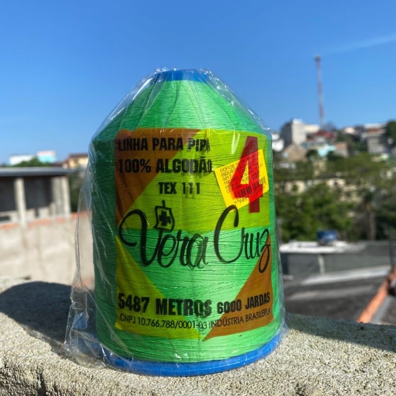 LINHA FIO 4 VERA CRUZ 6 MIL JARDAS LANÇAMENTO PARA PIPÃO | Shopee Brasil