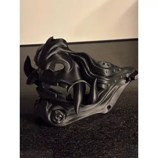 Máscara Oni Samurai | Tamanho Real | Máscara Japonesa para Cosplay e Decoração Geek