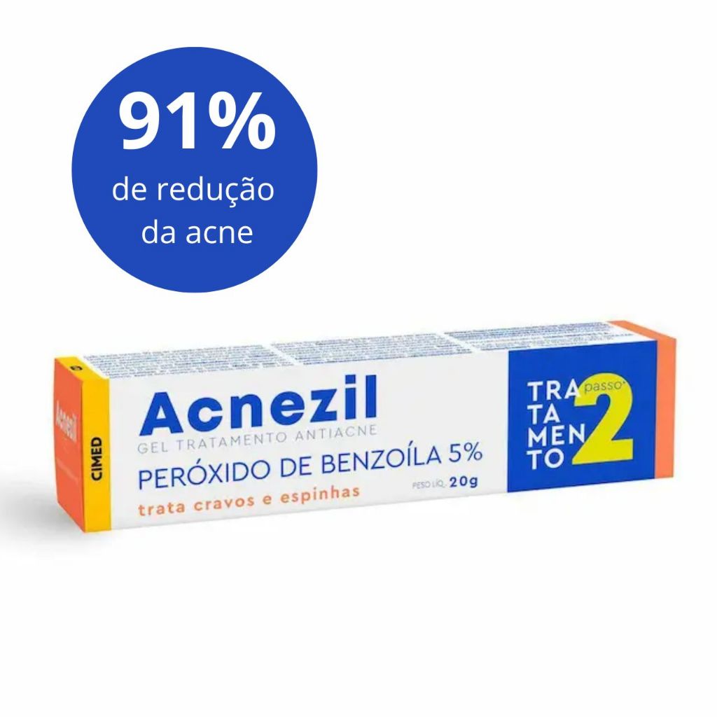 Acnezil Creme Tratamento Antiacne Cravos e Espinhas Cimed 20g | Shopee ...