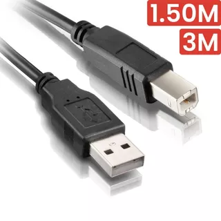 Cabo Usb Para Impressora Scanner 2.0 Universal 1.50M 3M em Oferta na Shopee