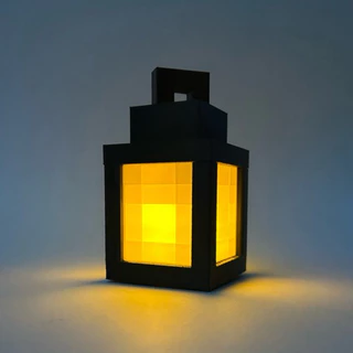 Lampião Mine Pixelado Pixel várias cores decorativo + bateria extra - impressão 3D Gamer Geek