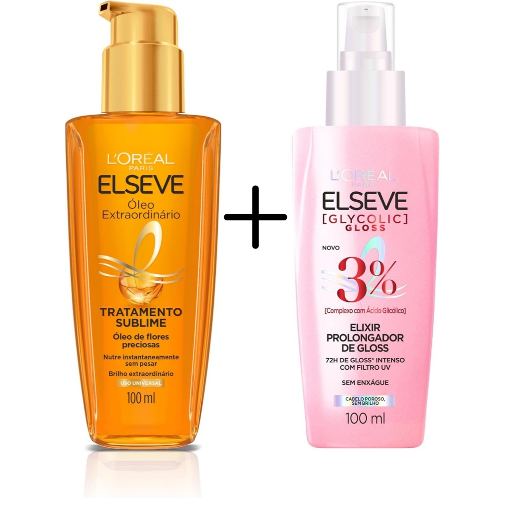 Kit Elseve 2 Itens: Óleo Extraordinário 100ml e Sérum Prolongador de ...