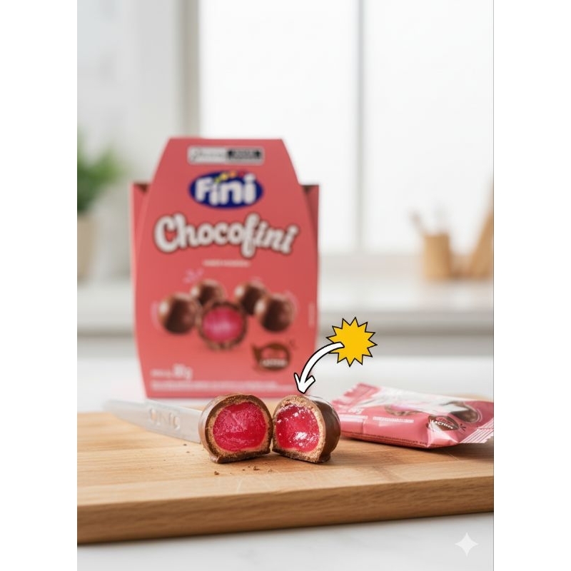 Chocolate Fini Chocofini Morango 80g | Zero Lactose | Bombom Bala de ...