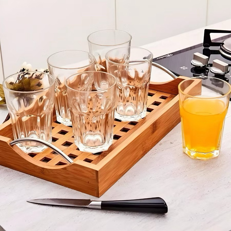 Kit Jogo de Copos de Vidro Kit com 3 de 350ml Copo Reforçado | Shopee ...