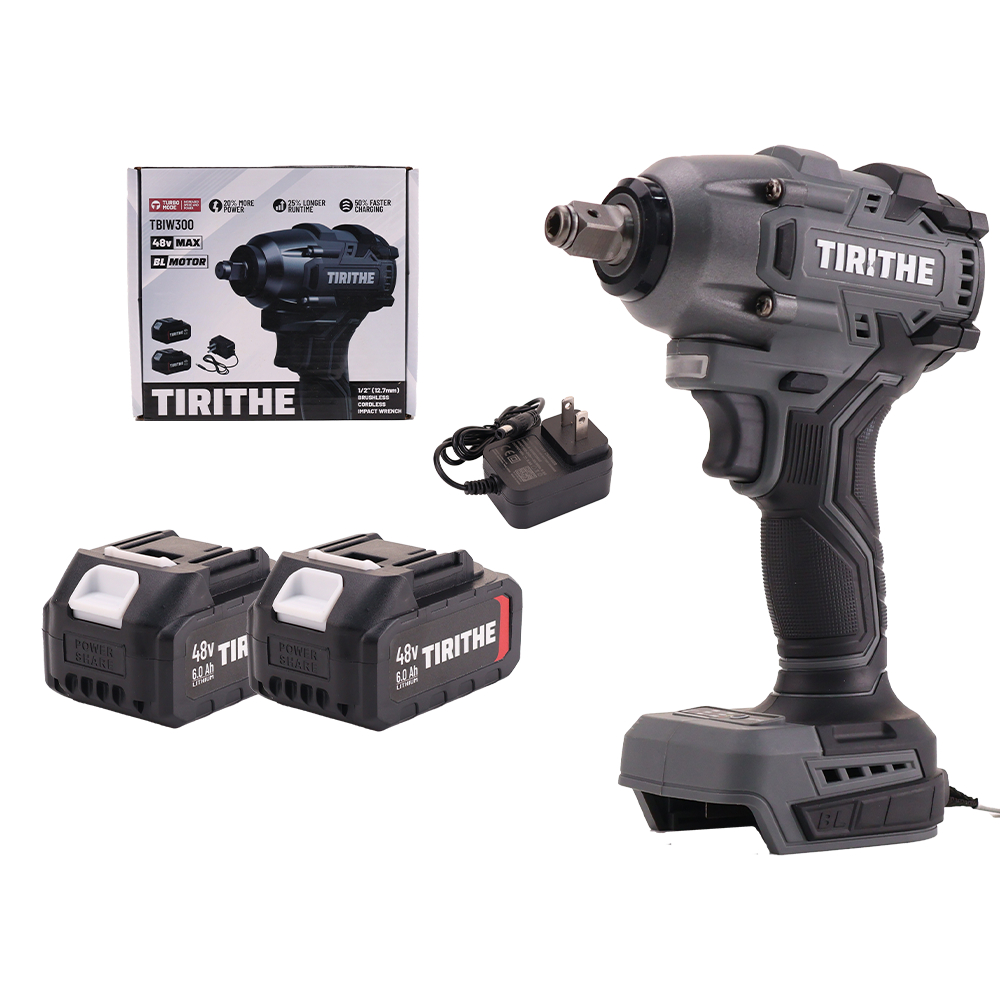 Chave De Impacto Brushless 500nm 48v Com 2 Baterias Portátil
