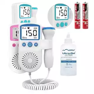 Fetal Doppler Ultrassom Ouvir Batimentos Bebe Gravida + Gel + Pilhas - Envio Rápido em Oferta na Shopee