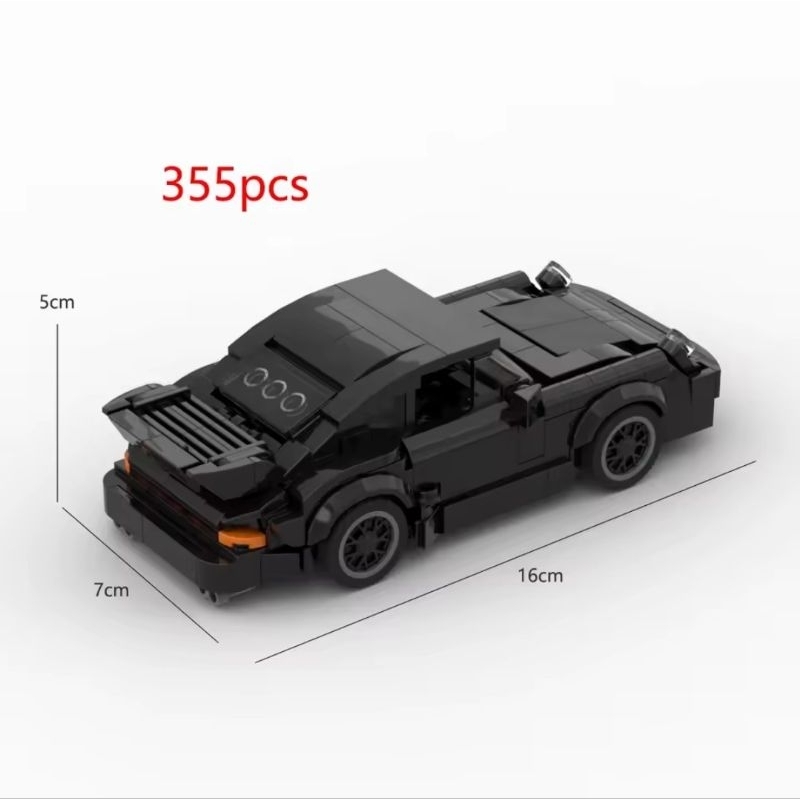 Carro de Brinquedo Infantil Modelo Porshe 911RWB MOC Blocos de Construção ("lego")