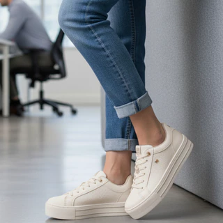 Tênis Feminino Casual Plataforma Casual Confortável Original Via Marte em Oferta na Shopee