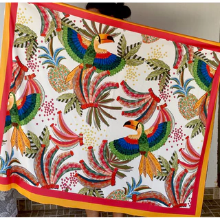 pareo canga moda praia verão estampa tropical tecido Com Bainha