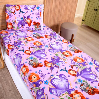Kit Jogo Lençol Cama Infantil Solteiro Elástico 2 Peças Criança Personagens em Oferta na Shopee