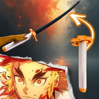 Katana Rengoku ( Demon Slayer ) — O Pilar das Chamas! | Espada Cosplay | Anime | Impressão 3D Artesanal