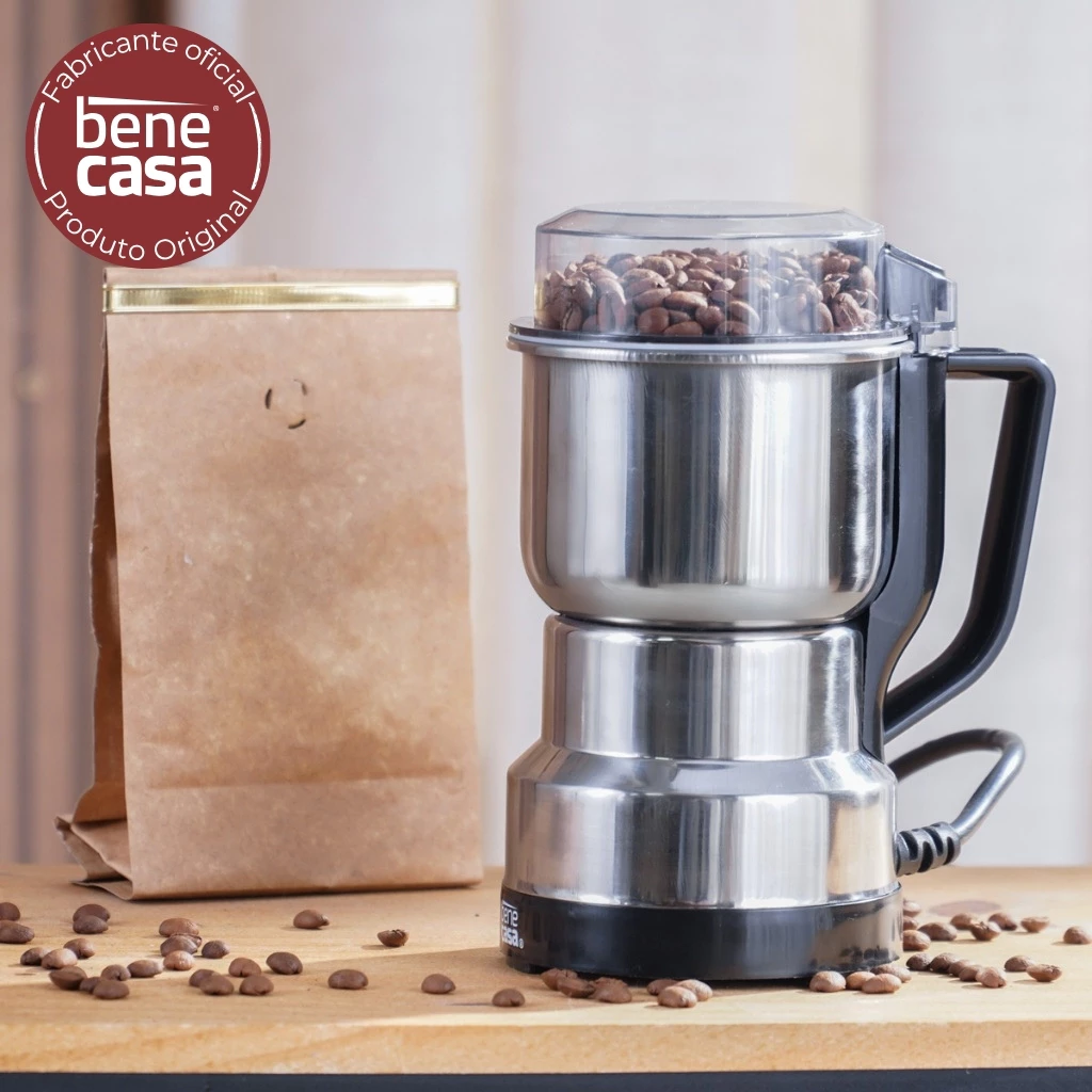 Moedor e Triturador Elétrico para Grãos, Sementes, Especiarias, etc - 110 ou 220V