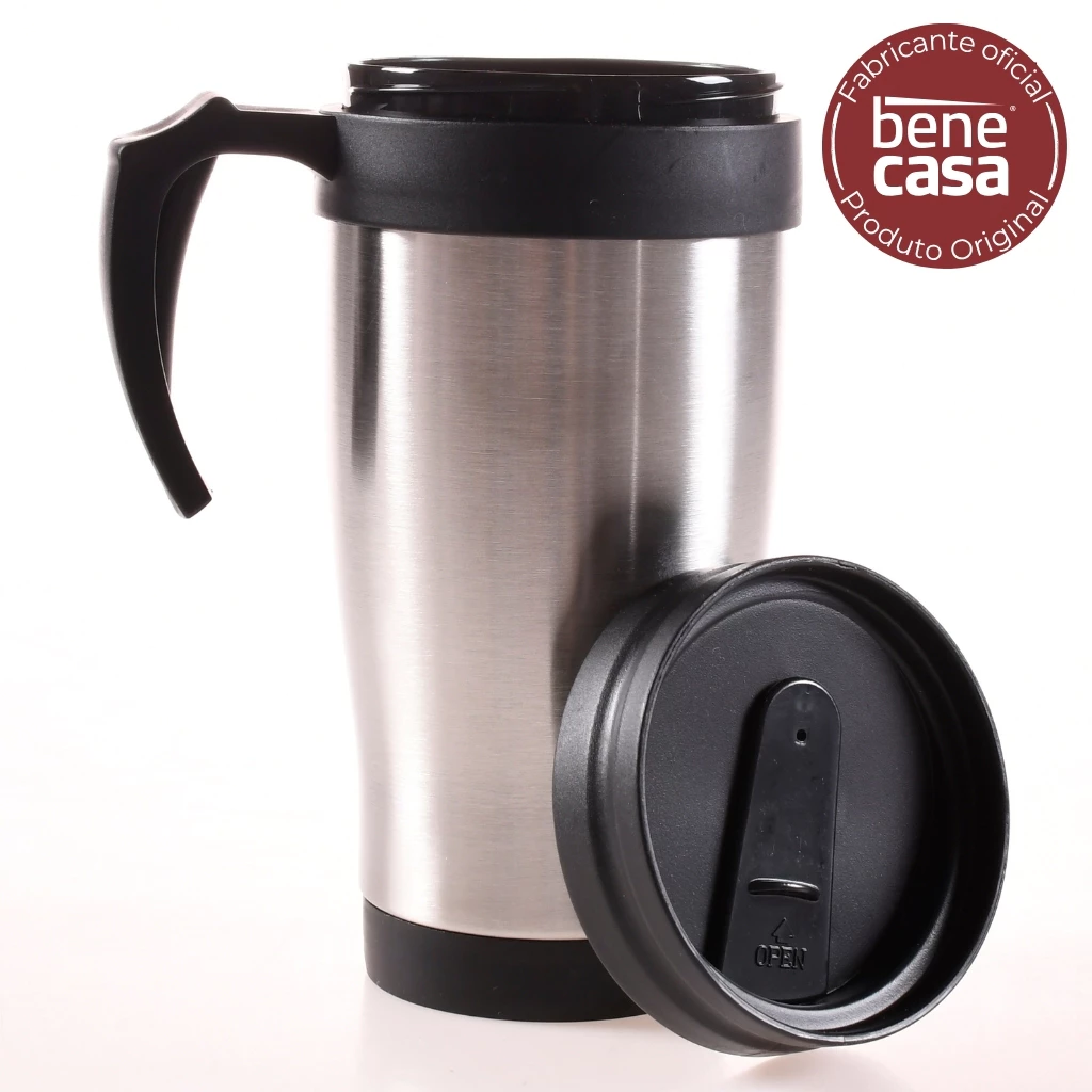 Kit 6 canecas térmicas inox Bene Casa