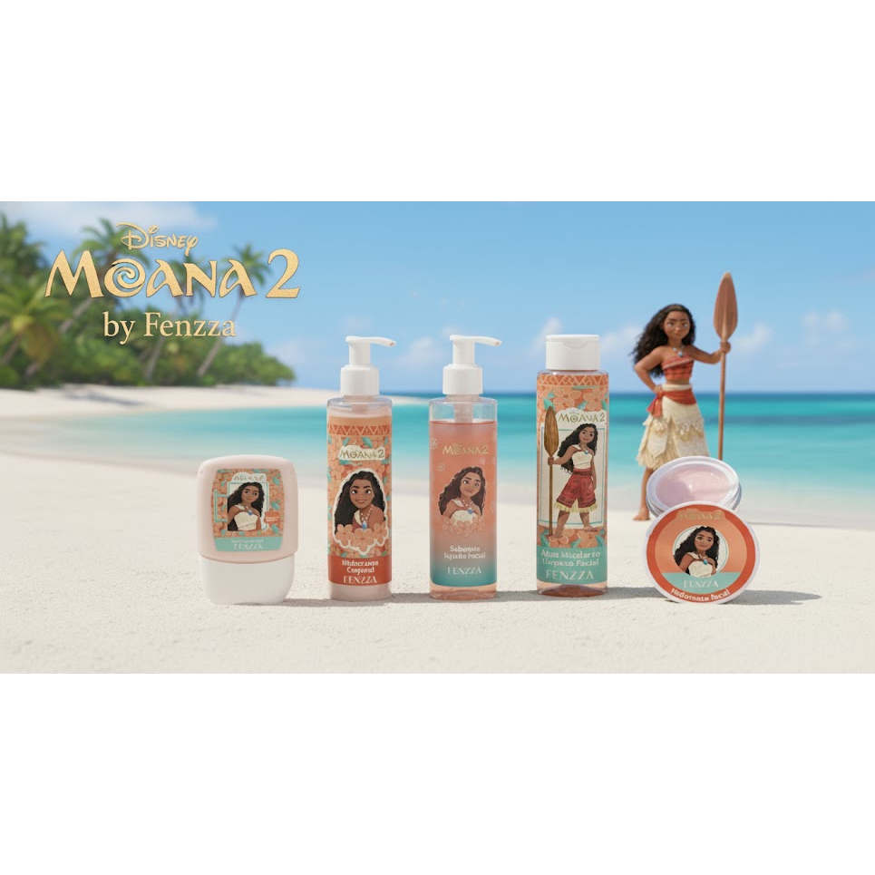 EDIÇÃO ESPECIAL] Kit Skincare Moana 2 Disney Fenzza , Linha