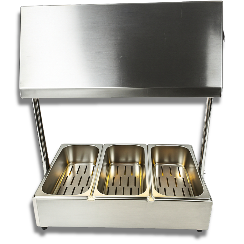 Conservador de Frituras Inox 3 Cubas Bivolt Profissional Del