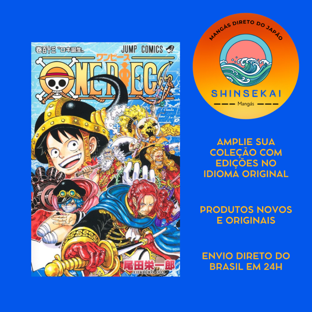 Mangá One Piece 113 em japonês | Shopee Brasil