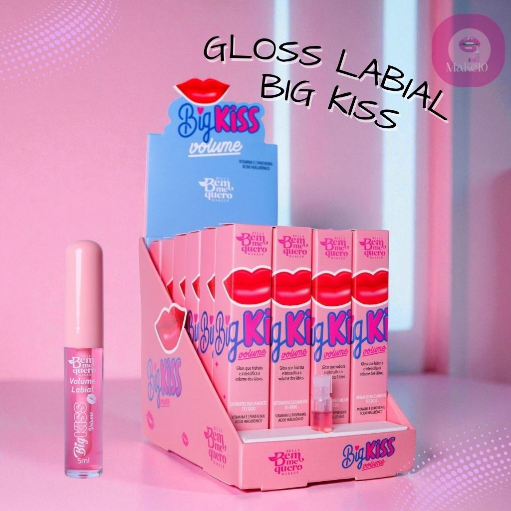 Gloss Lip Big Kiss Volume Bocão Ácido Hialurônico | Shopee Brasil