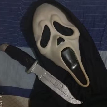 KIT GHOSTFACE RÉPLICA FIEL, FACA E MÁSCARA. | Shopee Brasil