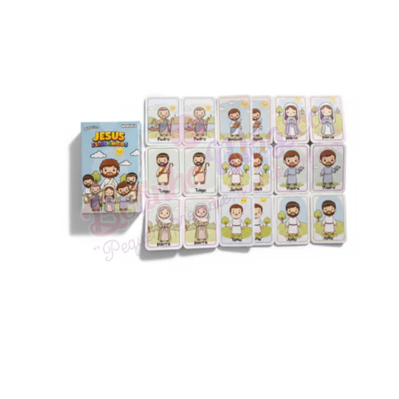 Kit 30 Jogo da Memória Jesus e Seus Amigos Apóstolos Maria Lembrancinha Festa Igreja Crianças Prenda