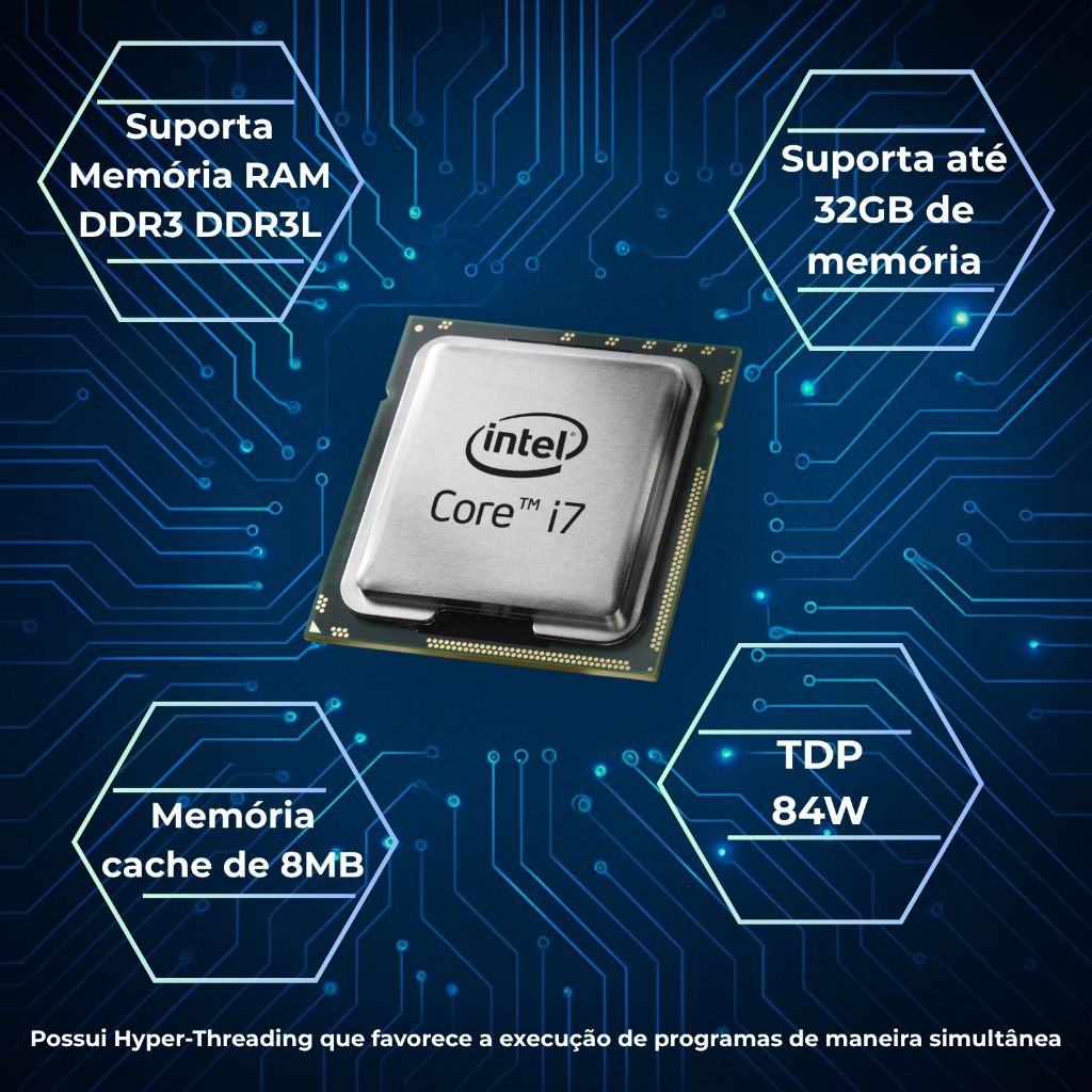 Processador Intel Core I7 4790 Lga 1150 4.00 Ghz Com Vídeo